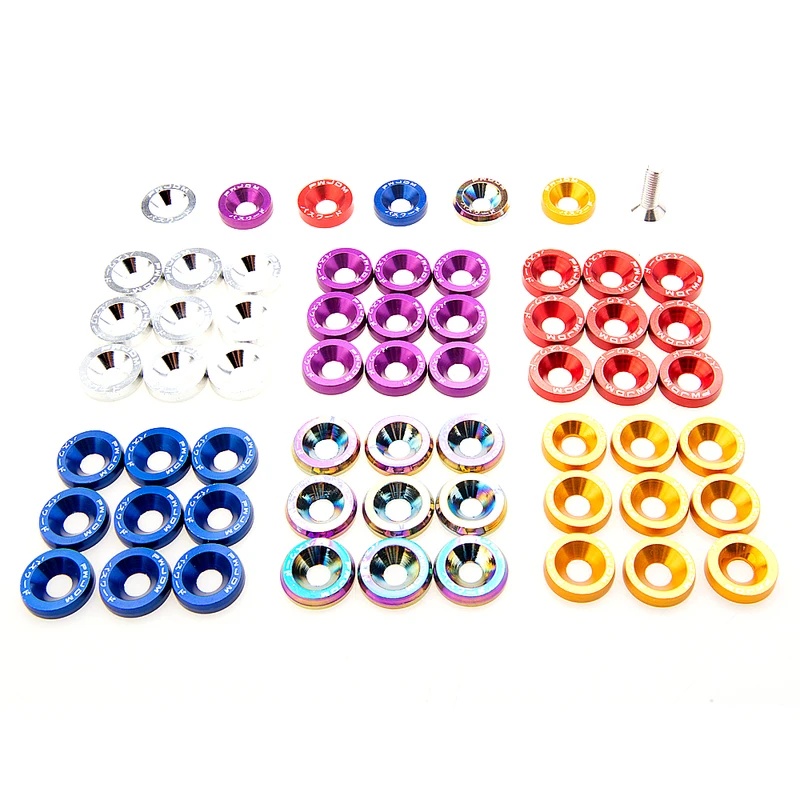 Bumper Plate 10Kg - 10-30 قطعة مسامير لوحة ترخيص JDM