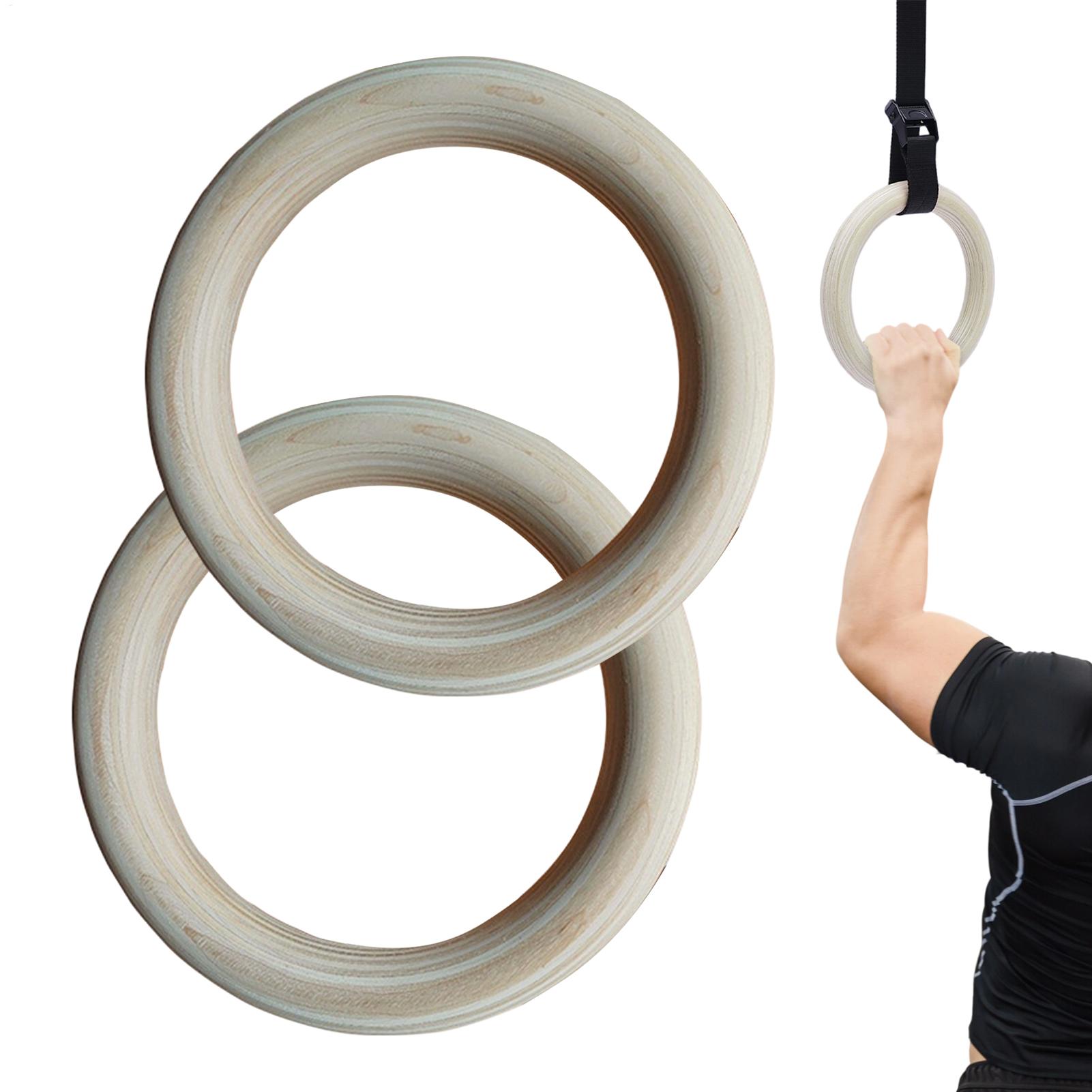 2 قطعة/زوج حلقات الجمباز الخشب - مراجعة Gymnastic Ring Wood وسعره