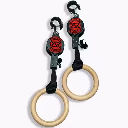 حلقات اللياقة البدنية من خشب ا - مراجعة Gymnastic Ring Wood وسعره