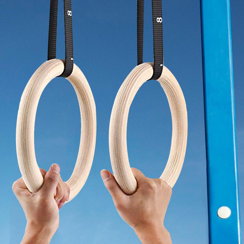 قطعة واحدة من حلقات الجمباز ال - مراجعة Gymnastic Ring Wood وسعره